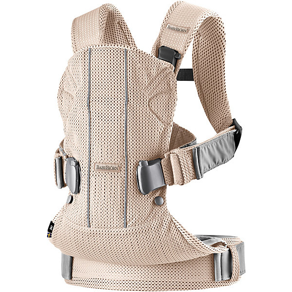 Купить рюкзак-кенгуру babybjorn one mesh, жемчужно-розовый ( id 11487709 )