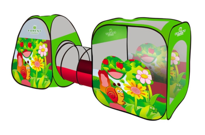 Купить наша игрушка палатка игровая с туннелем веселая улитка 100790977