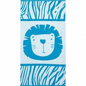 Купить полотенце крошка я лев 70х130 см, цвет: синий/голубой ( id 12705460 )