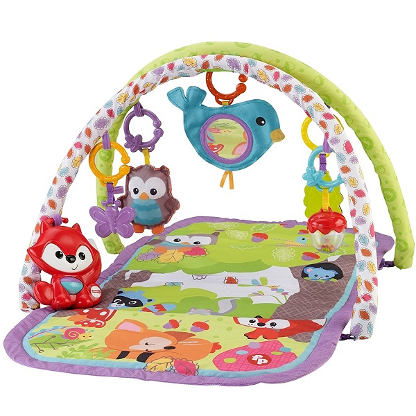 Купить mattel fisher-price cdn47 фишер-прайс развивающий коврик 3-в-1 &quot;друзья тропического леса&quot;