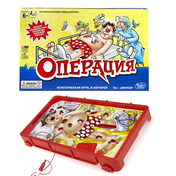 Купить hasbro other games b2176 игра операция