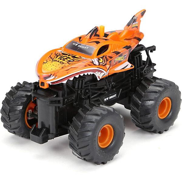 Купить радиоуправляемая машинка машинка new bright monster truck 1:43, оранжевая ( id 14209179 )