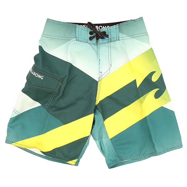 Купить шорты пляжные детские billabong slice boy 17.5 hydro зеленый,желтый ( id 1146648 )