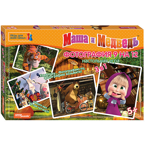 Купить настольная игра "фотография 9 на 12", маша и медведь, step puzzle ( id 6894215 )