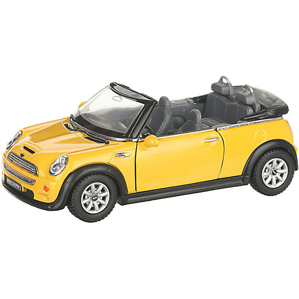 Купить коллекционная машинка serinity toys mini cooper с кабриолет, жёлтая ( id 13233436 )