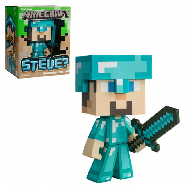 Купить minecraft фигурка steve diamond ed. 16 см 23712