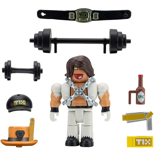 Купить roblox rob0405 фигурка героя tix, flex, and epic pecs (avatar shop) с аксессуарами